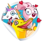 whatsapp stickers - telegram android application logo